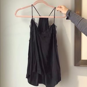 V neck satin cami